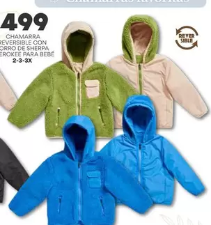 Oferta de Chamarra Reversible Con Oro De Sherpa por $499 en Soriana Híper