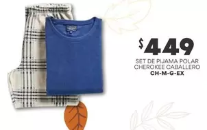 Oferta de Cherokee - Pijama Solar  Caballero Ch-m-g-ex por $449 en Soriana Híper