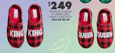 Oferta de King - Pantafuela Dama O Caballero Basic Concepts Tallas por $249 en Soriana Híper