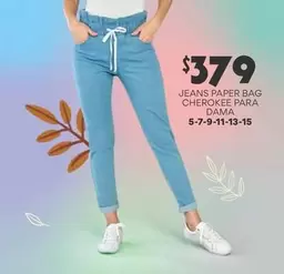 Oferta de Cherokee - Jeans Paper Bag  Para Dama por $379 en Soriana Híper