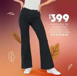 Oferta de Cherokee - Pantalón De Gabardina Acampanado  Dama por $399 en Soriana Híper