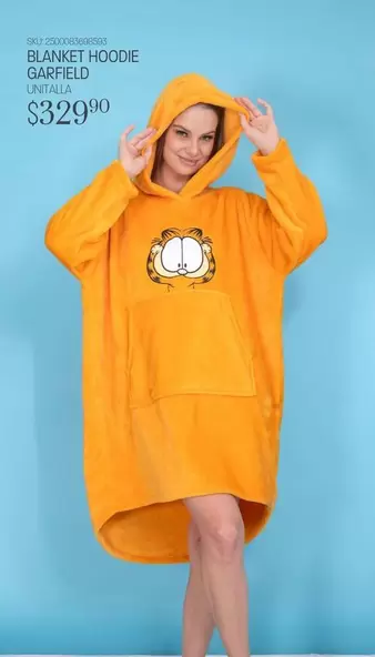 Oferta de Garfield - Blanket Hoodie por $329.9 en Woolworth