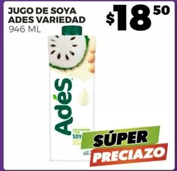 Oferta de Ades - Jugo De Soya Variedad por $18.5 en Merco