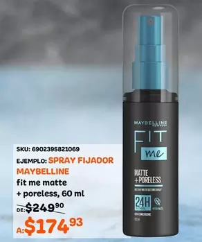 Oferta de Maybelline - Fit Me Matte + Poreless por $174.93 en Woolworth