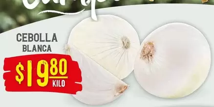 Oferta de Cebolla Blanca por $19.8 en Soriana Híper