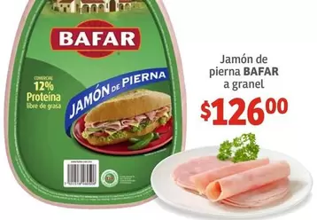 Oferta de Bafar - Jamón De Pierna A Granel por $126 en Soriana Híper