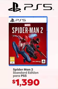 Oferta de Marvel - Spider Man 2 Standard Edition Para Ps5 por $1390 en Soriana Híper