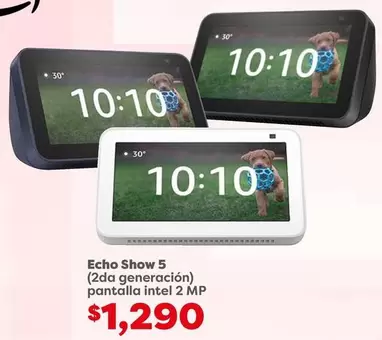 Oferta de Echo -  Show 5 (2da Generación) Pantalla Intel 2 MP por $1290 en Soriana Híper