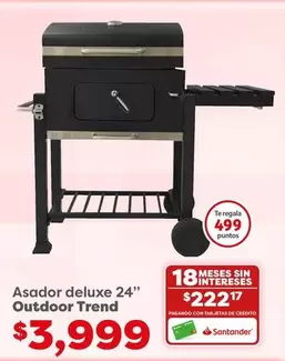 Oferta de Asador Deluxe 24" Outdoor Trend por $3999 en Soriana Híper