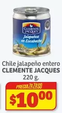 Oferta de Clemente Jacques - Chile jalapeño entero por $10 en Soriana Híper