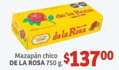 Oferta de De la Rosa - Mazapán Chico por $137 en Soriana Híper