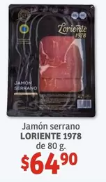 Oferta de Serrano - Jamón por $64.9 en Soriana Híper