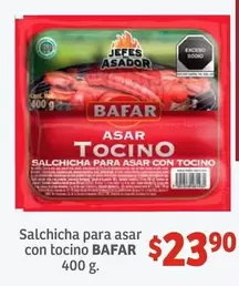 Oferta de Bafar - Salchicha Para Asar Con Tocino por $23.9 en Soriana Híper