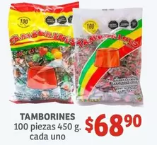 Oferta de Tamborines por $68.9 en Soriana Híper