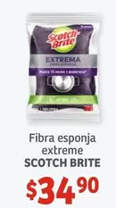 Oferta de Scotch-Brite - Fibra Esponja Extreme por $34.9 en Soriana Híper