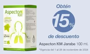 Oferta de Aspecton Km Jarabe en Soriana Híper