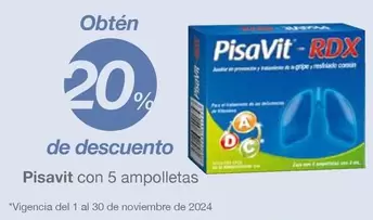 Oferta de PisaVit Con 5 Ampolletas en Soriana Híper