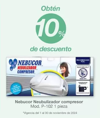 Oferta de Nebucor - Neubulizador Compresar en Soriana Híper