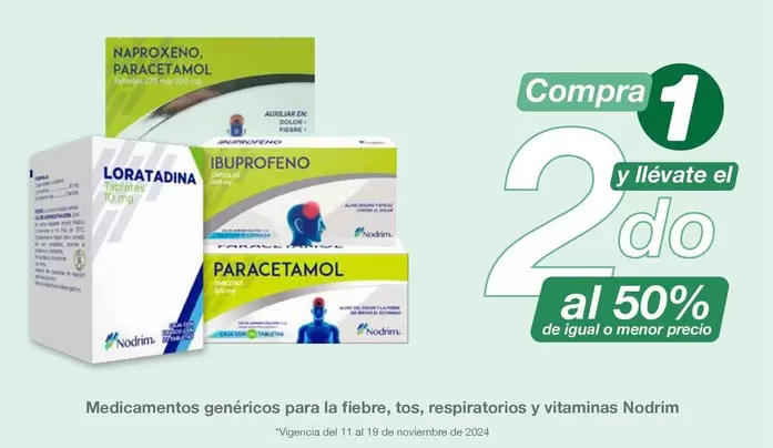 Oferta de NAPROXENO - Medicamentos Genericos Para La Fiebre en Soriana Híper