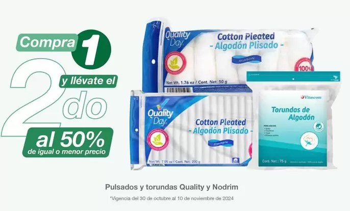 Oferta de Nodrim - Pulsados Y Torundas Quality Y Nodrim en Soriana Híper