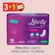 Oferta de Affective -  Liberty Toalla Extra 10 Piezas en Soriana Híper