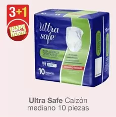 Oferta de Ultra Safe Calzon Mediano 10 Piezas en Soriana Híper