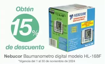 Oferta de Obten - Neutro Baumanometro Digital Modelo HL-168F en Soriana Híper