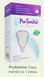 Oferta de ProFemme - Copa Menstrual 1 Pieza en Soriana Híper