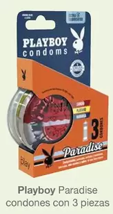 Oferta de Playboy -  Paradise Condones Con 3 Piezas en Soriana Híper