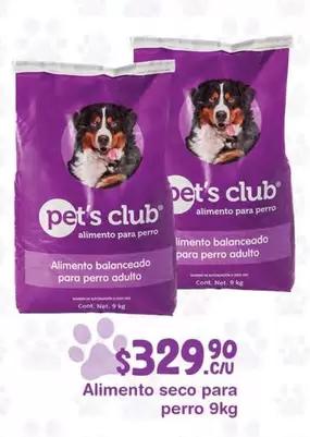 Oferta de Pet's Club - Alimento Seco Para Perro por $329.9 en La Comer