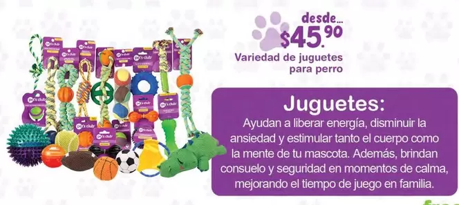 Oferta de Variedad De Juguetes Para Perro  por $45.9 en Fresko