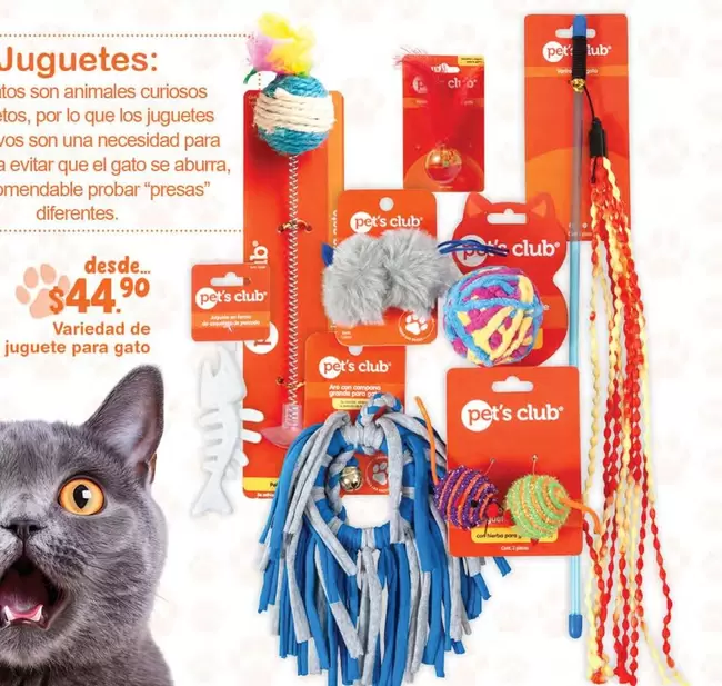 Oferta de Pet's Club - Variedad De Juguete Para Gato por $44.9 en Fresko