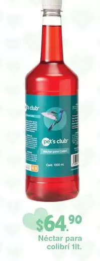 Oferta de Pet's Club - Néctar Para Colibri  por $64.9 en Fresko