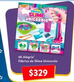 Oferta de Mi Alegria - Fabrica De Slime Unicornio por $329 en Walmart