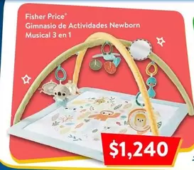 Oferta de Fisher Price - Gimnasio De Actividades Newborn Musical 3 En 1 por $1240 en Walmart