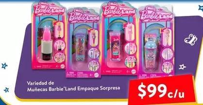 Oferta de Barbie - Miniocas -land Empaque Sorpresa por $99 en Walmart