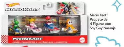 Oferta de MarioKart - Mario Kart Paquete De 4 Figuras Con Shy Guy Naranja en Walmart