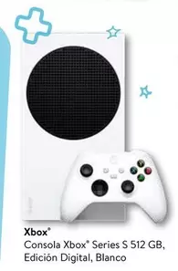 Oferta de Xbox -  Consola  Series S 512 GB, Edicion Digital, Blanco en Walmart