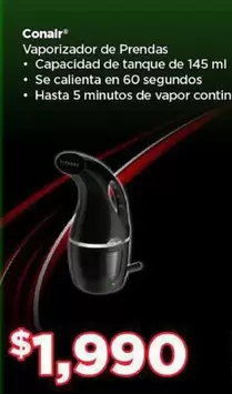 Oferta de Conair - Vaporizador De Prendas por $1990 en Bodega Aurrera