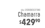 Oferta de Chamarra por $429.9 en Del Sol