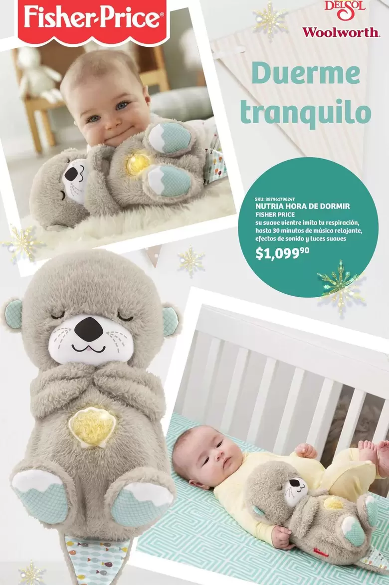 Oferta de Woolworth - Duerme Tranquilo por $1099.99 en Del Sol