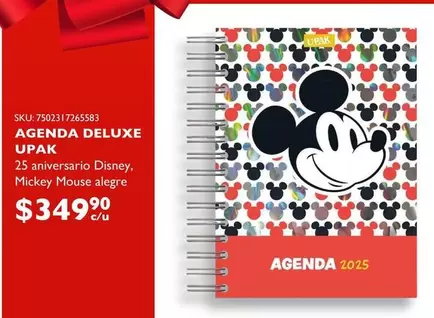 Oferta de Disney - Agenda Deluxe Upak por $349 en Del Sol