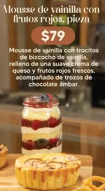 Oferta de Una - Mousse De Vainilla Con Trocitos De Bizcocho De Vainilla por $79 en Soriana Híper