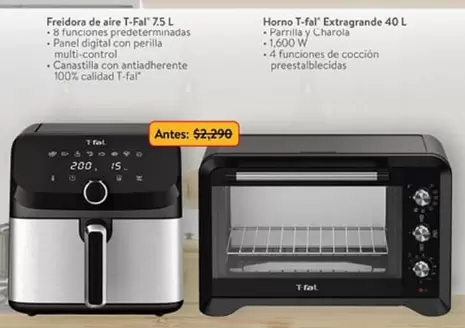 Oferta de T-fal - Freidora De Aire por $2290 en Walmart