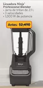 Oferta de Biender - Licuadora Ninja Professional por $20 en Walmart