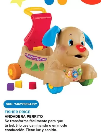 Oferta de Fisher Price - Andadera Perrito en Del Sol