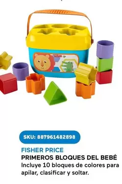 Oferta de Fisher Price - Primeros Bloques Del Bebe en Del Sol