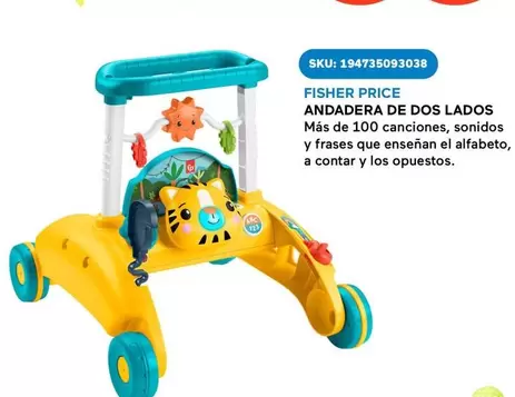 Oferta de Fisher Price - Andadera De Dos Lados en Del Sol