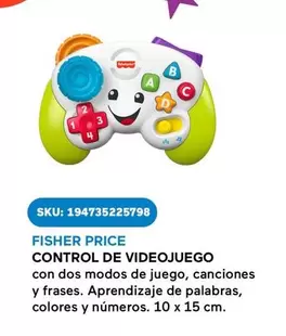 Oferta de Fisher Price - Control De Videojuego en Del Sol