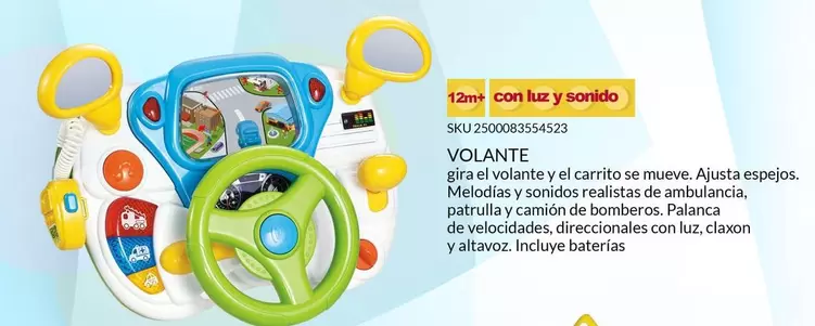 Oferta de Luz - Volante en Del Sol